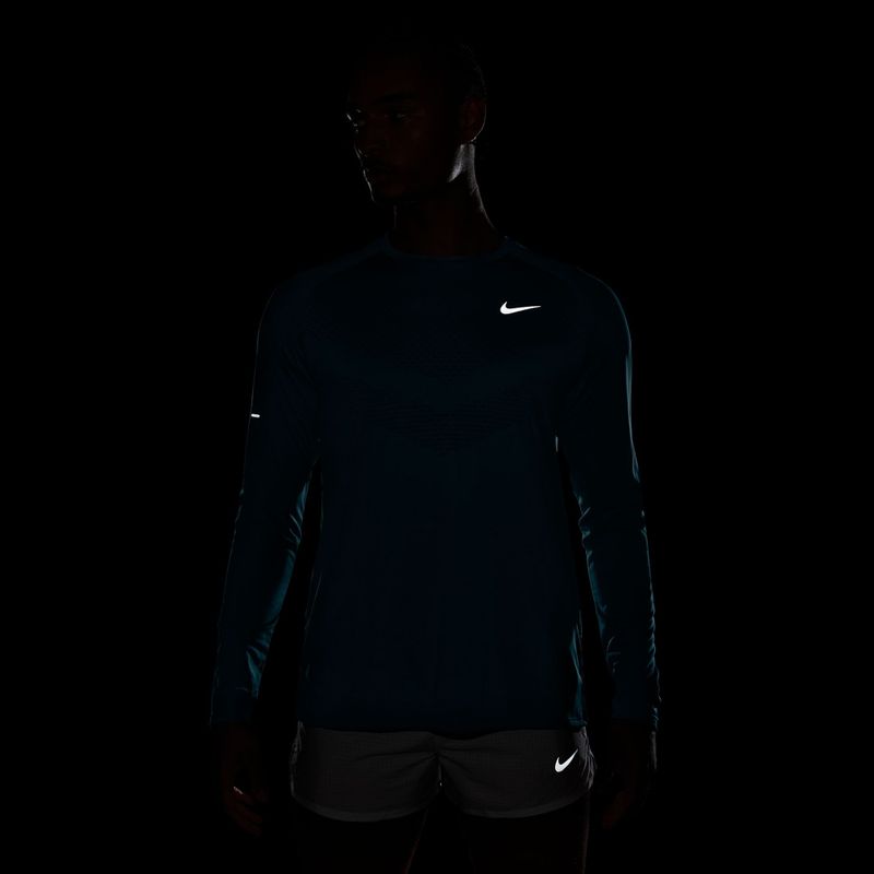 Pánske bežecké tričko longsleeve Nike Stride bright spruce 6