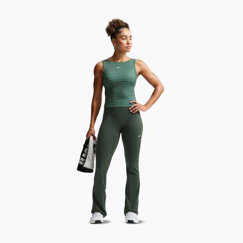 Dámske legíny Nike One High Waisted Flared camo green/white 2
