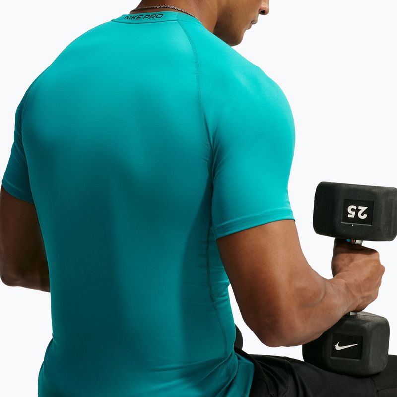 Pánske tréningové tričko Nike Pro Dri-Fit Tight SS Fitness energy/black 5