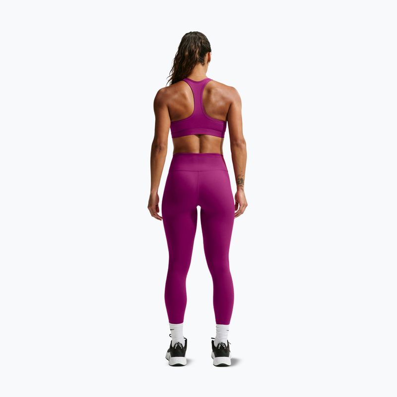 Dámska fitness podprsenka Nike Swoosh Medium Support true berry/white 3