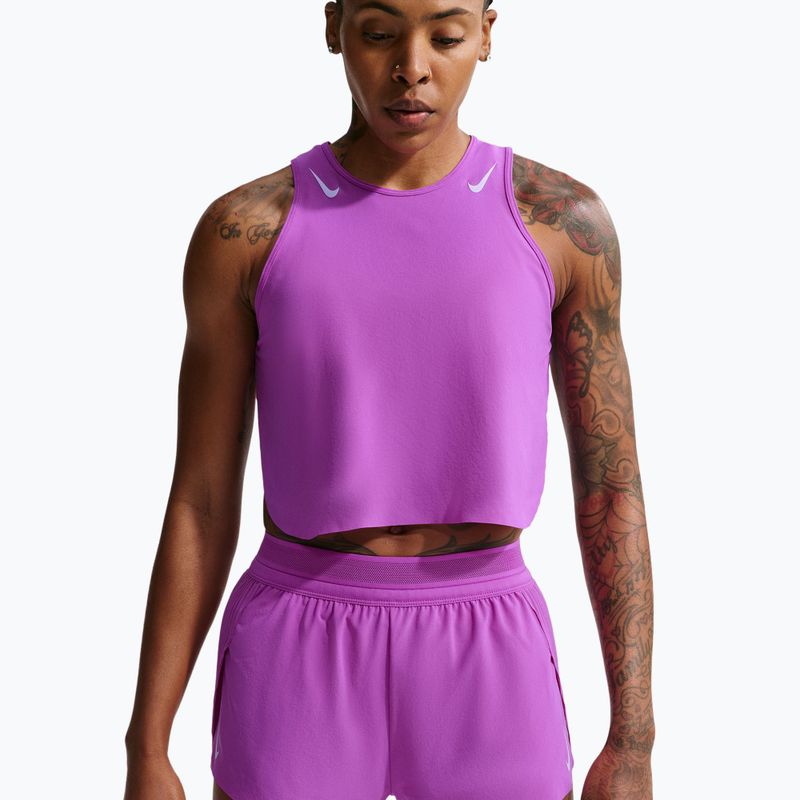 Dámske bežecké šortky Nike AeroSwift Dri-Fit ADV Mid-Rise 3" vivid purple/purple pulse 4
