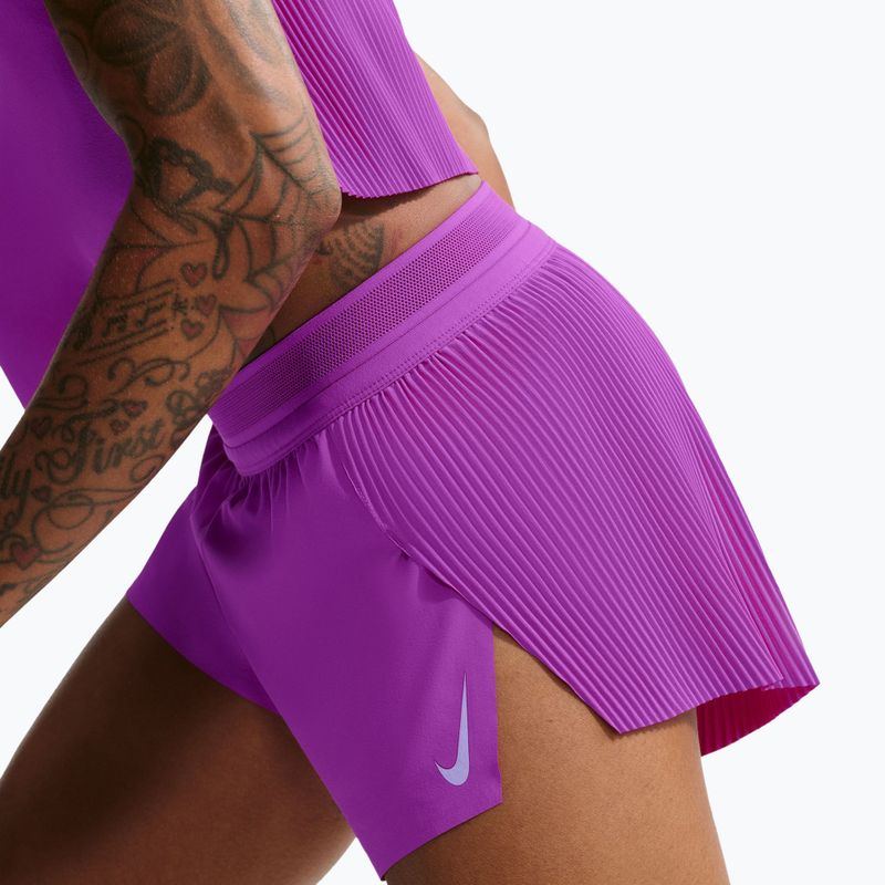 Dámske bežecké šortky Nike AeroSwift Dri-Fit ADV Mid-Rise 3" vivid purple/purple pulse 5