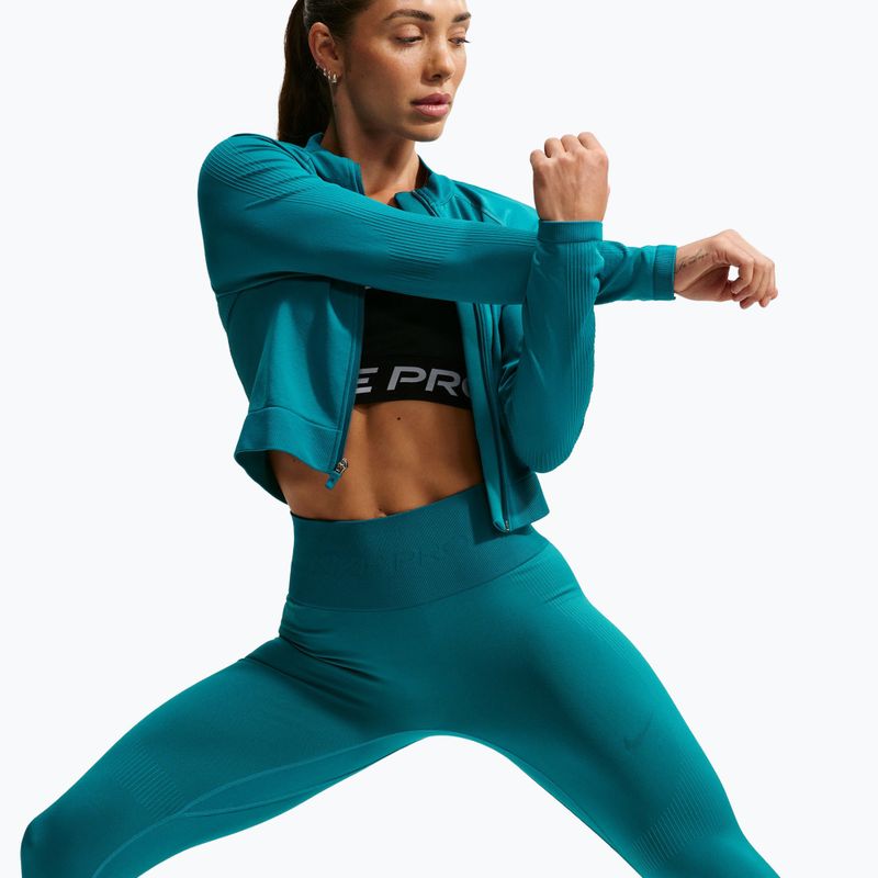 Dámske legíny Nike Pro Seamless High-Waisted 7/8 bright spruce 4