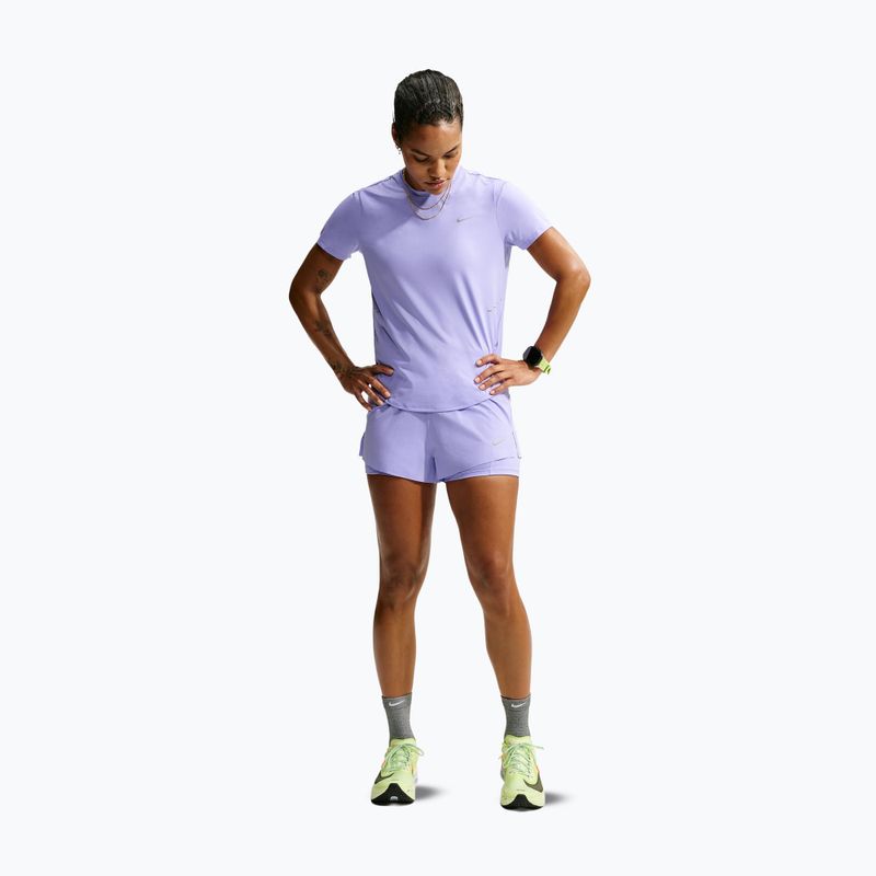 Dámske bežecké šortky Nike Swift Mid-Rise 2in1 purple pulse 2