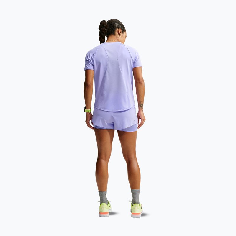 Dámske bežecké šortky Nike Swift Mid-Rise 2in1 purple pulse 3