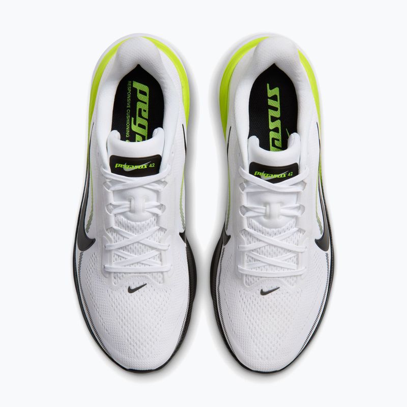 Pánske bežecké topánky Nike Pegasus 42 white/lemon venom/white/black 4