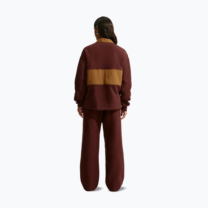 Dámska mikina Nike Studio Fleece Medium Weight mystic dates/light british tan/sail 3