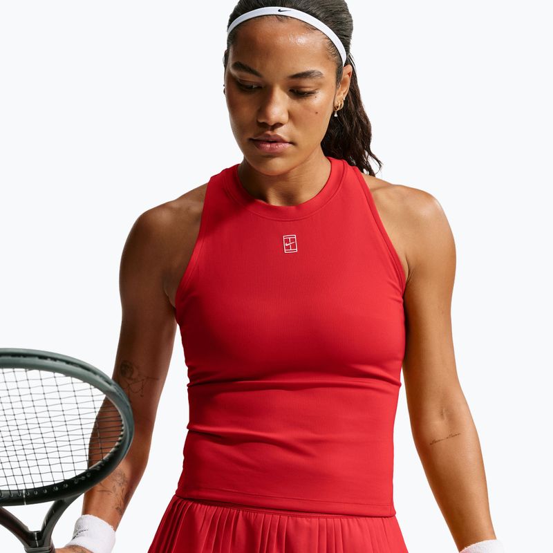 Detské tenisové tričko Nike Court Advantage university red/white 4