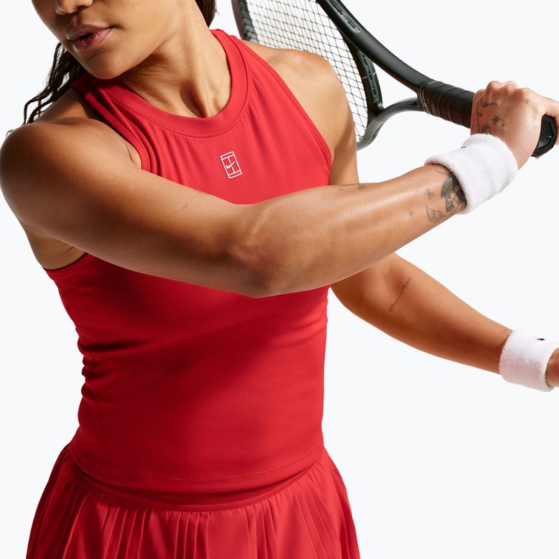 Detské tenisové tričko Nike Court Advantage university red/white 6
