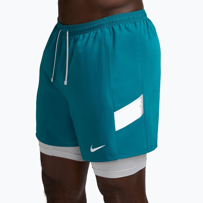 Pánske bežecké šortky Nike Miler Dri-Fit 2in1 5" bright spruce 3