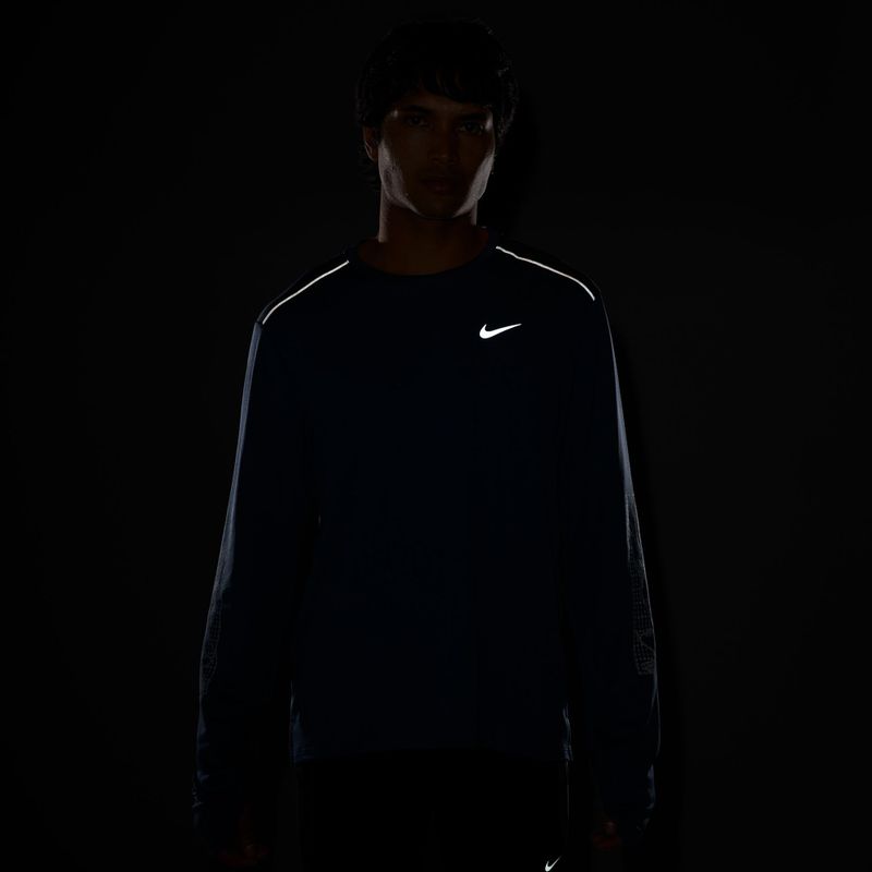 Pánske bežecké tričko longsleeve Nike Miler new slate 4