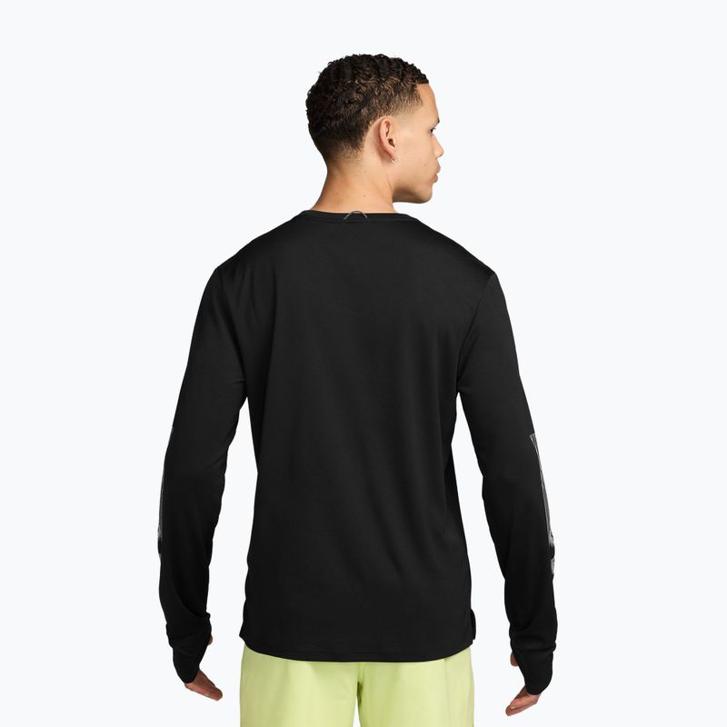 Pánske bežecké tričko longsleeve Nike Miler black 2