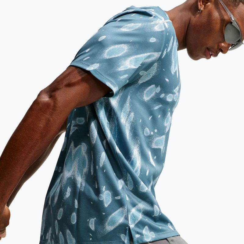 Pánske bežecké tričko Nike Miler Dri-Fit UV smokey blue 5