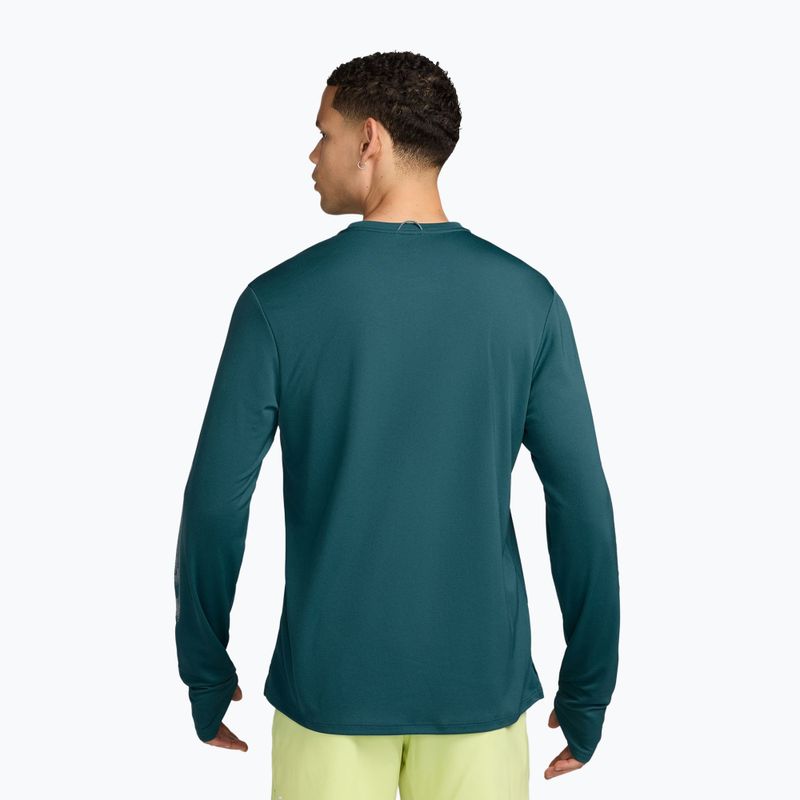 Pánske bežecké tričko longsleeve Nike Miler bright spruce 2