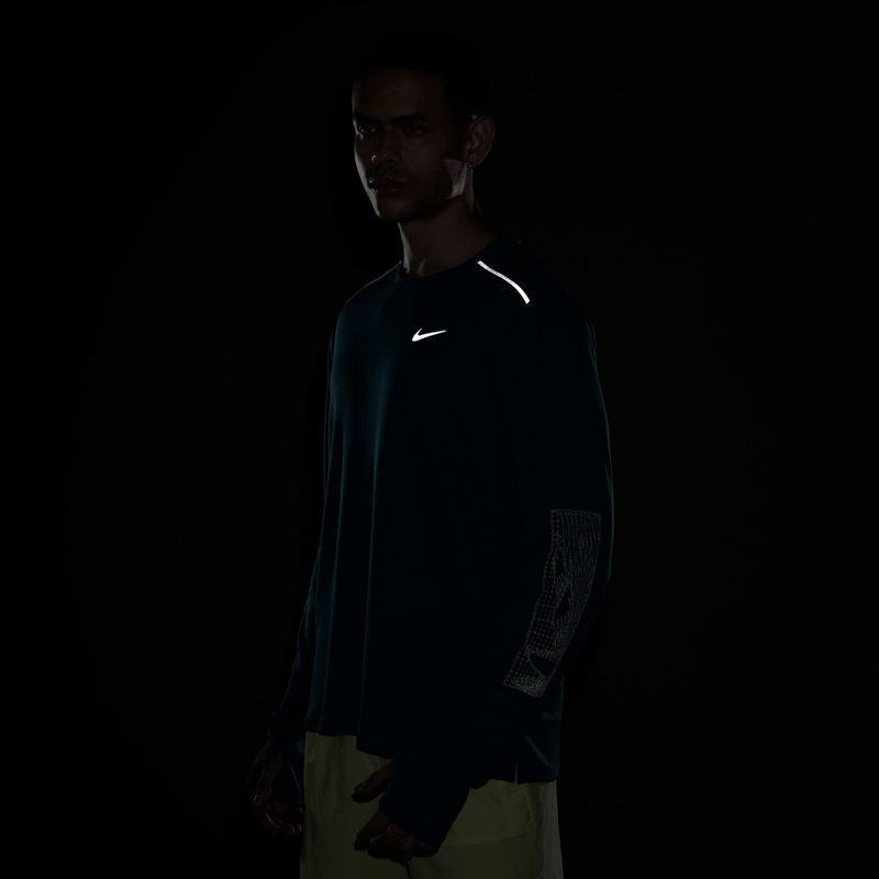 Pánske bežecké tričko longsleeve Nike Miler bright spruce 4