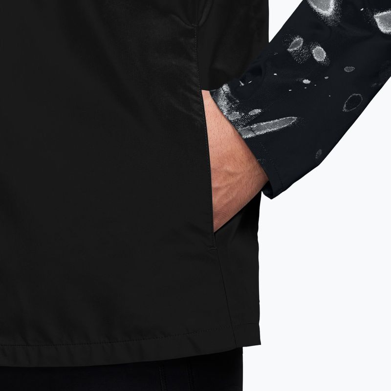 Pánska bežecká bunda Nike Miler Repel UV Printed black/black 3