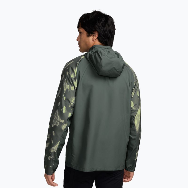 Pánska bežecká bunda Nike Miler Repel UV Printed camo green/black 2