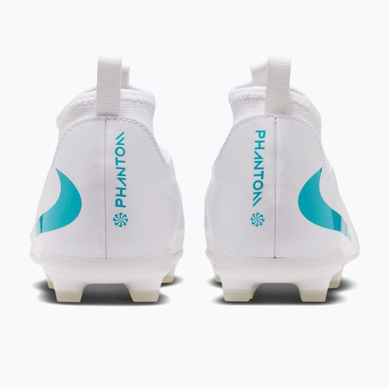 Detské kopačky Nike Phantom 6 High Academy Jr FG/MG white/white/dusty cactus 2