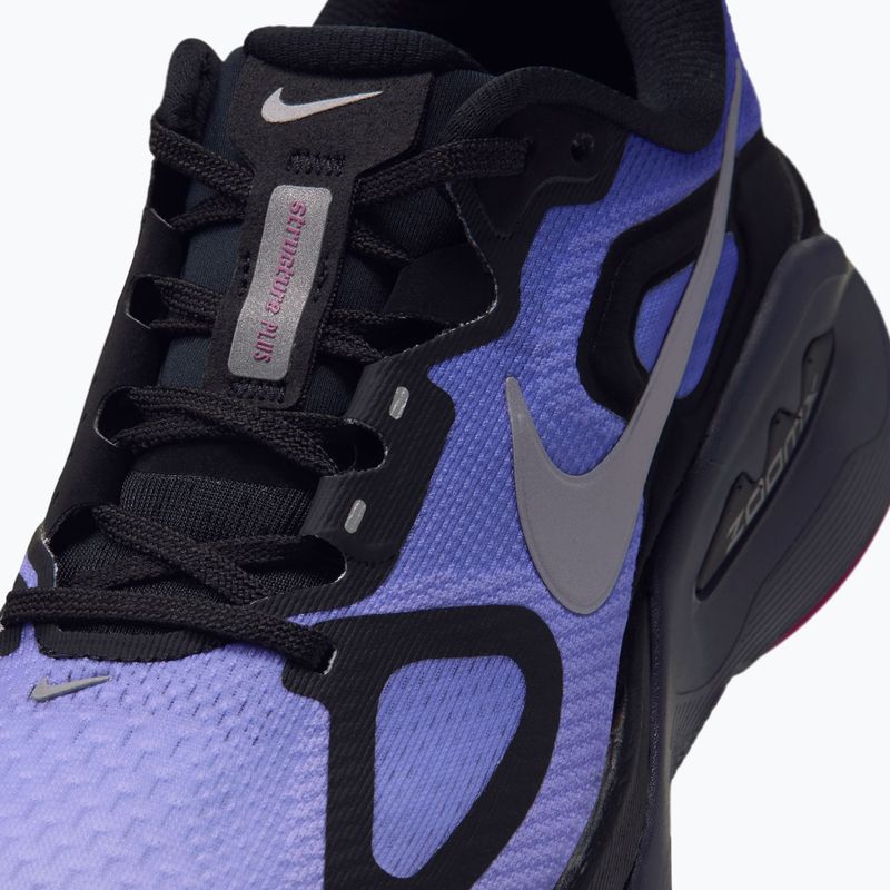Dámske bežecké topánky Nike Structure Plus Black/Persian Violet/Metallic Silver 5