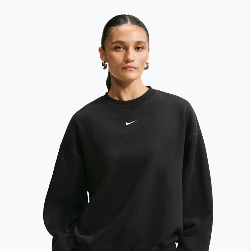 Dámska mikina Nike Studio Fleece Medium Weight total black/sail 4