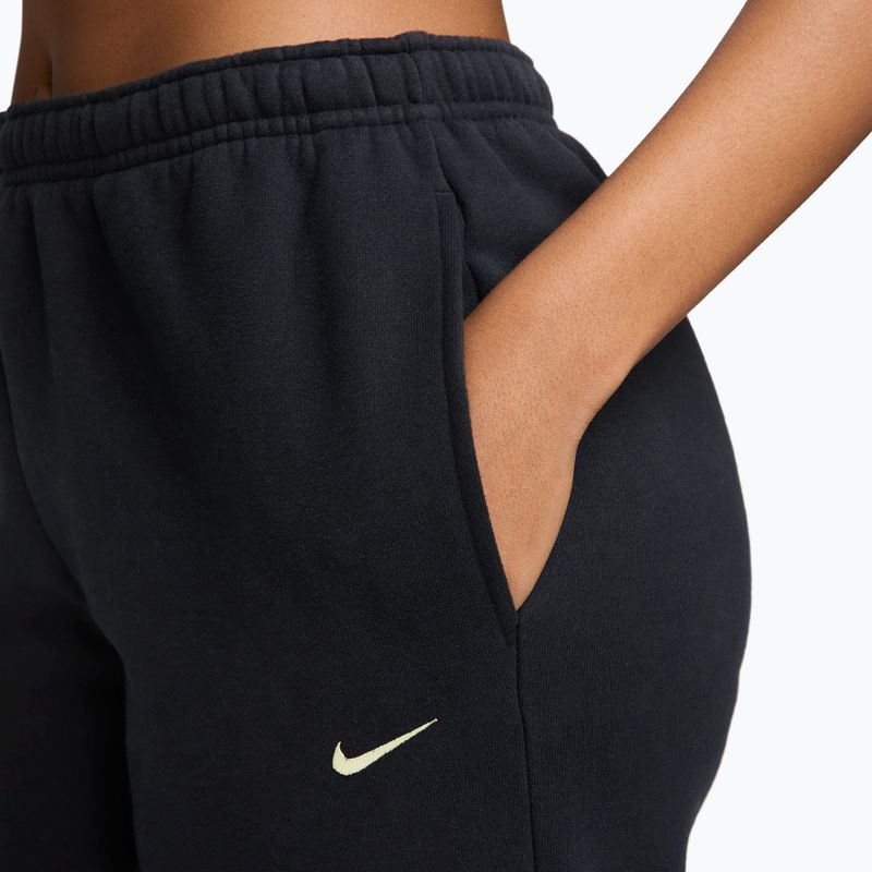 Dámske nohavice Nike Studio Fleece total black/sail 3