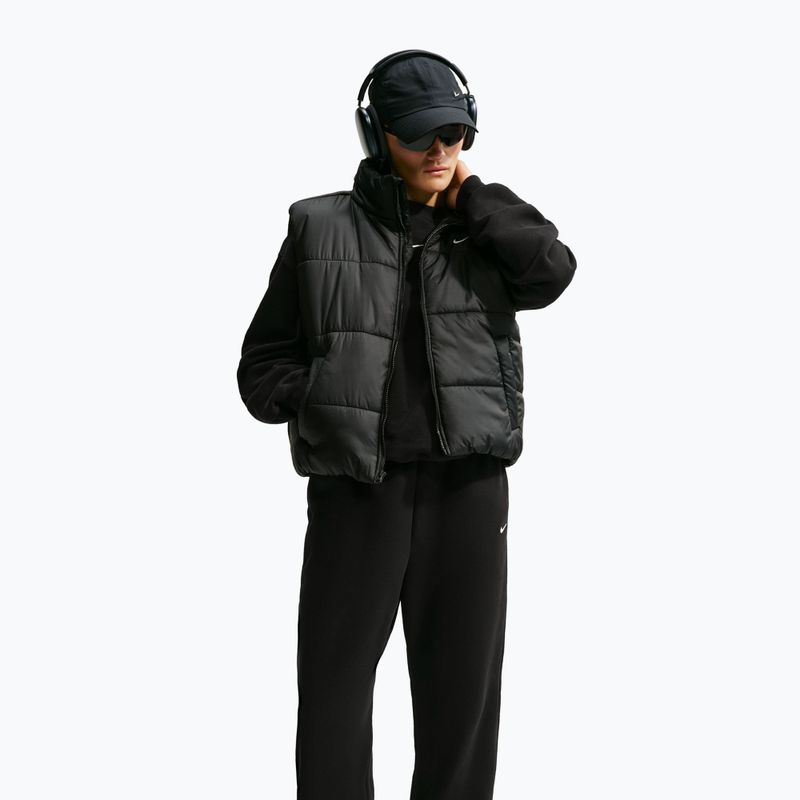 Dámske nohavice Nike Studio Fleece Medium Weight total black/sail 4
