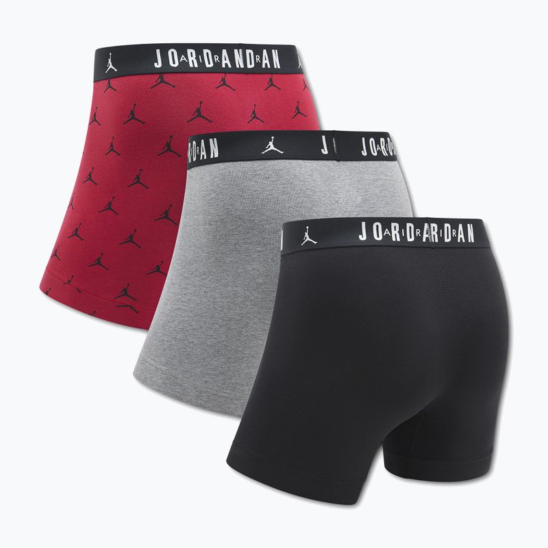 Pánske boxerky Jordan JHM Flight Cotton Essential 3 pairs gym red 2