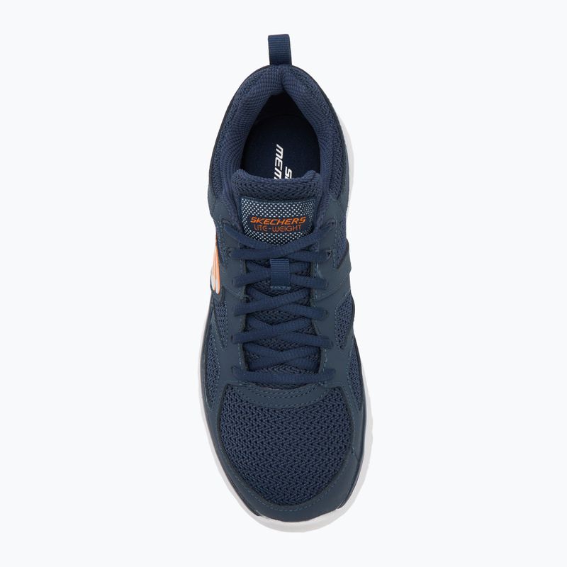 Pánske topánky SKECHERS Burns Agoura navy/orange 5