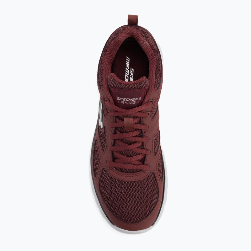 Pánske topánky SKECHERS Burns Agoura burgundy 5
