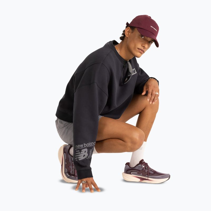 Pánske bežecké šortky New Balance Run Essentials 5" Short off-line grey/smoked violet 4