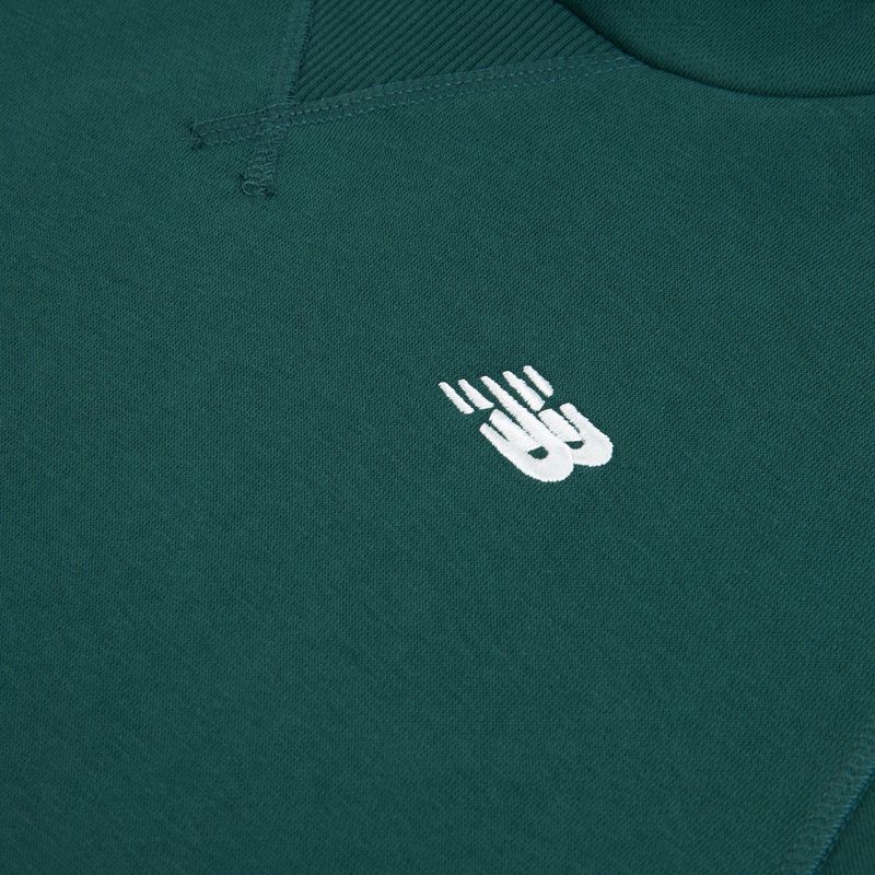 Detská mikina New Balance Brush Back Small Logo Hoodie medusa green 8