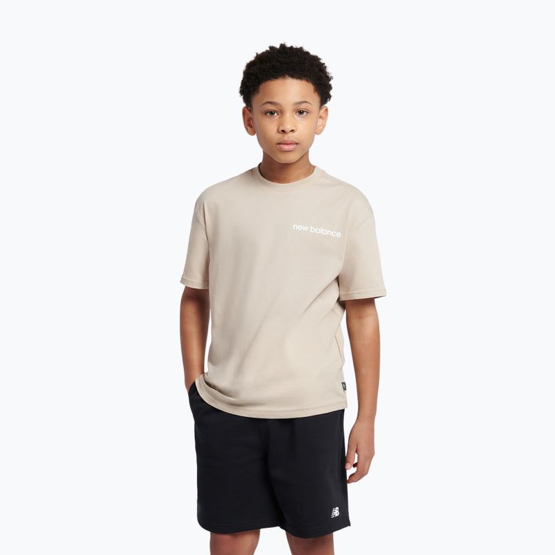 Detské tričko New Balance 574 Shoe Graphic Tee timberwolf
