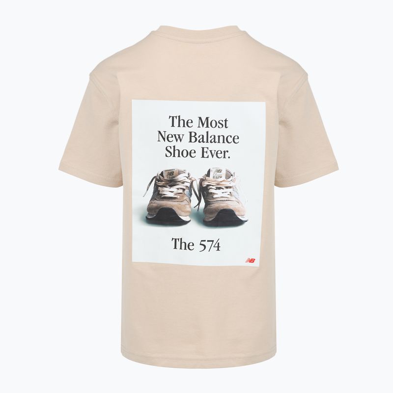 Detské tričko New Balance 574 Shoe Graphic Tee timberwolf 7