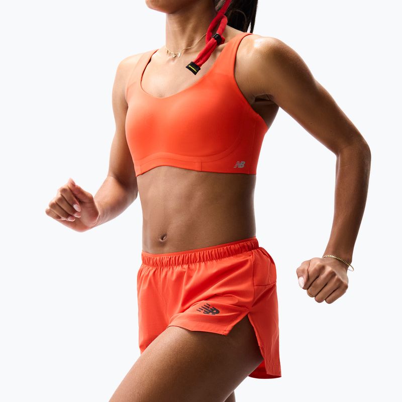 Dámske bežecké šortky New Balance Run Essentials 3" Short neo flame 3