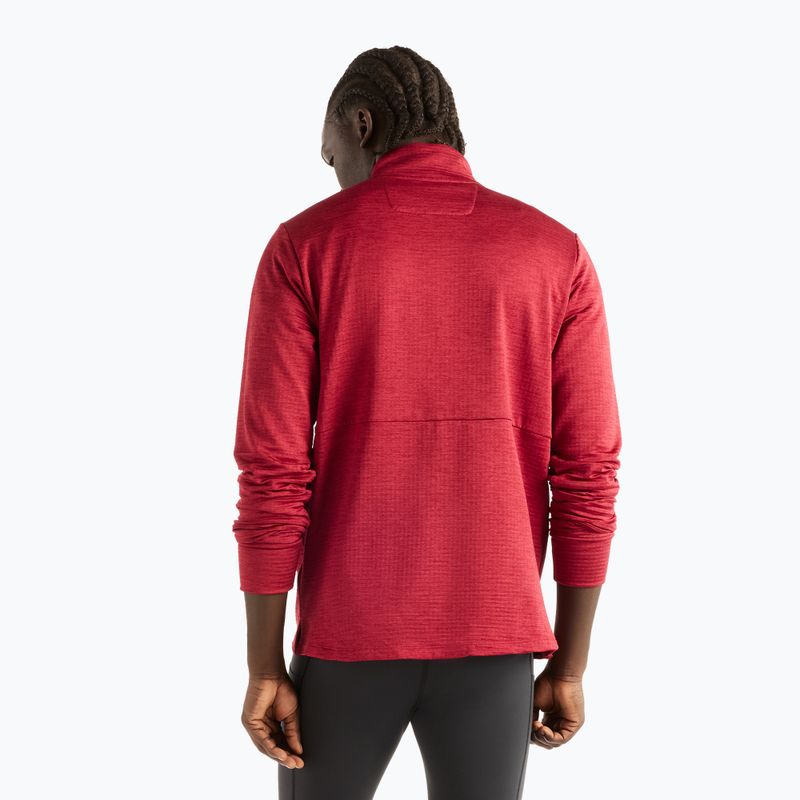 Pánske bežecké tričko longsleeve New Balance Athletics Heat Grid 1/2 Zip podium red 3