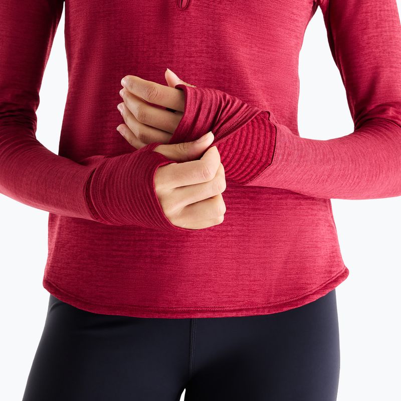 Dámske bežecké tričko longsleeve New Balance Athletics Heat Grid 1/2 Zip podium red 6