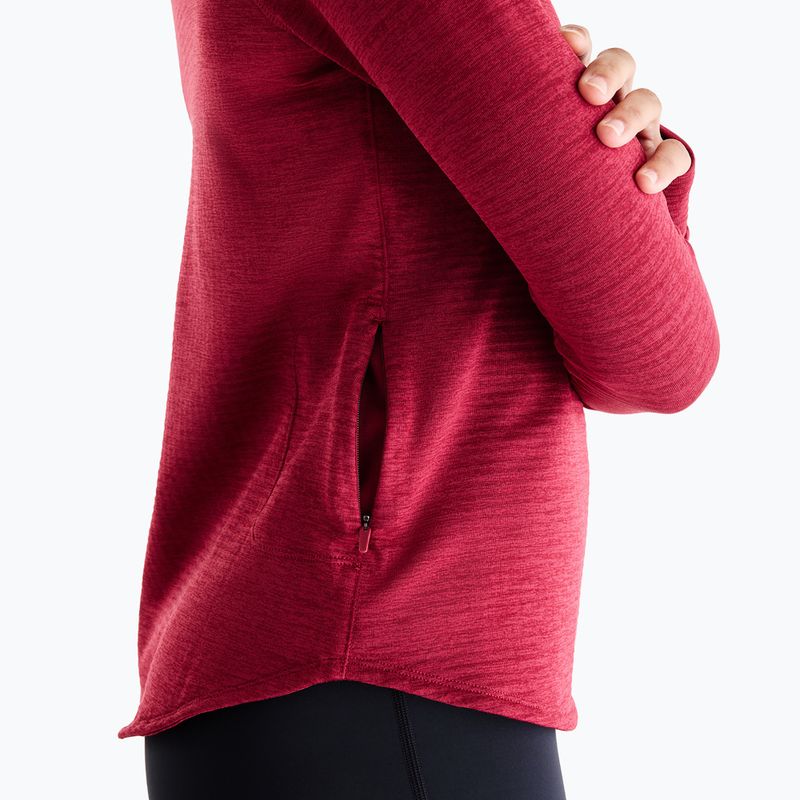 Dámske bežecké tričko longsleeve New Balance Athletics Heat Grid 1/2 Zip podium red 7