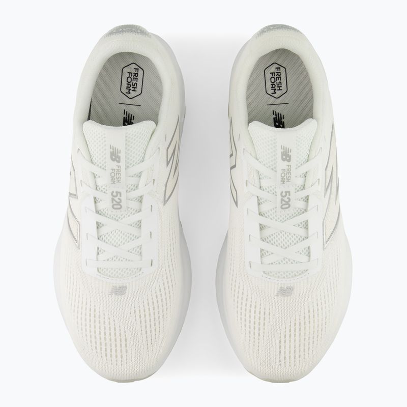 Pánske bežecké topánky New Balance Fresh Foam 520's V9 white/silver metallic/satsuma orange 7