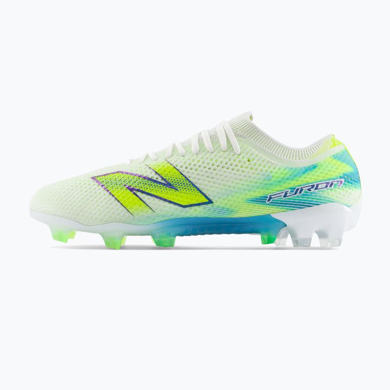 Kopačky New Balance Furon Elite V9 FG white/alkaline green 3