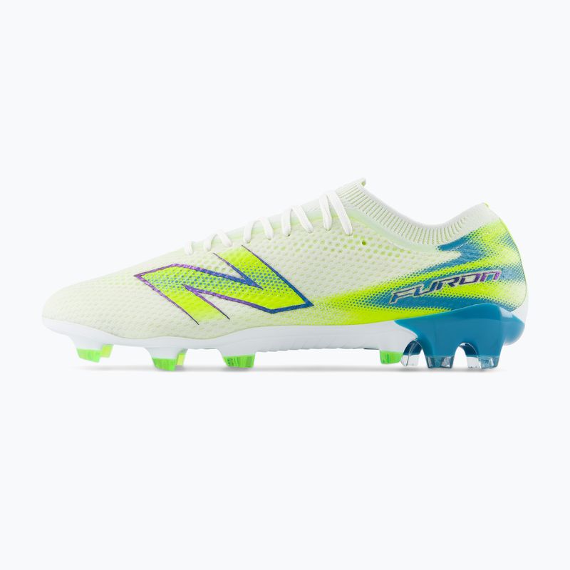 Kopačky New Balance Furon Pro V9 FG white/alkaline green 3