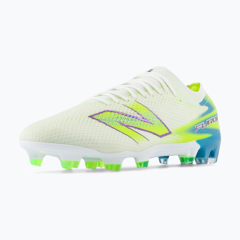 Kopačky New Balance Furon Pro V9 FG white/alkaline green 4