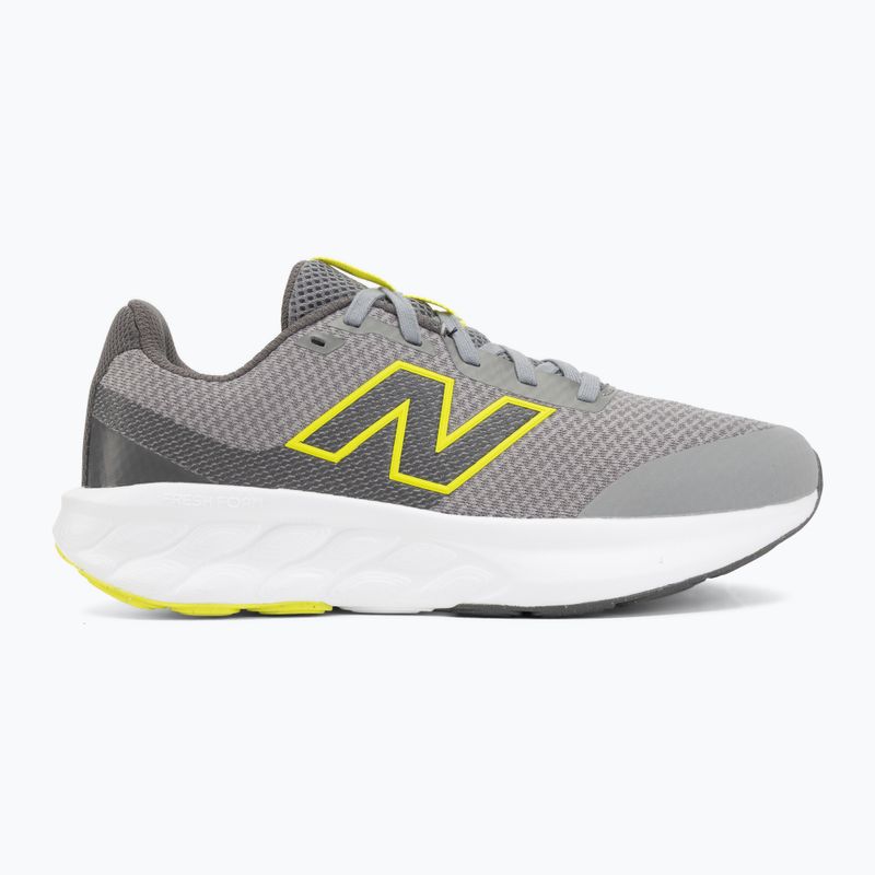 Detské bežecké topánky New Balance 520's Lace V9 grey matter/Ssate grey/alkaline green 2