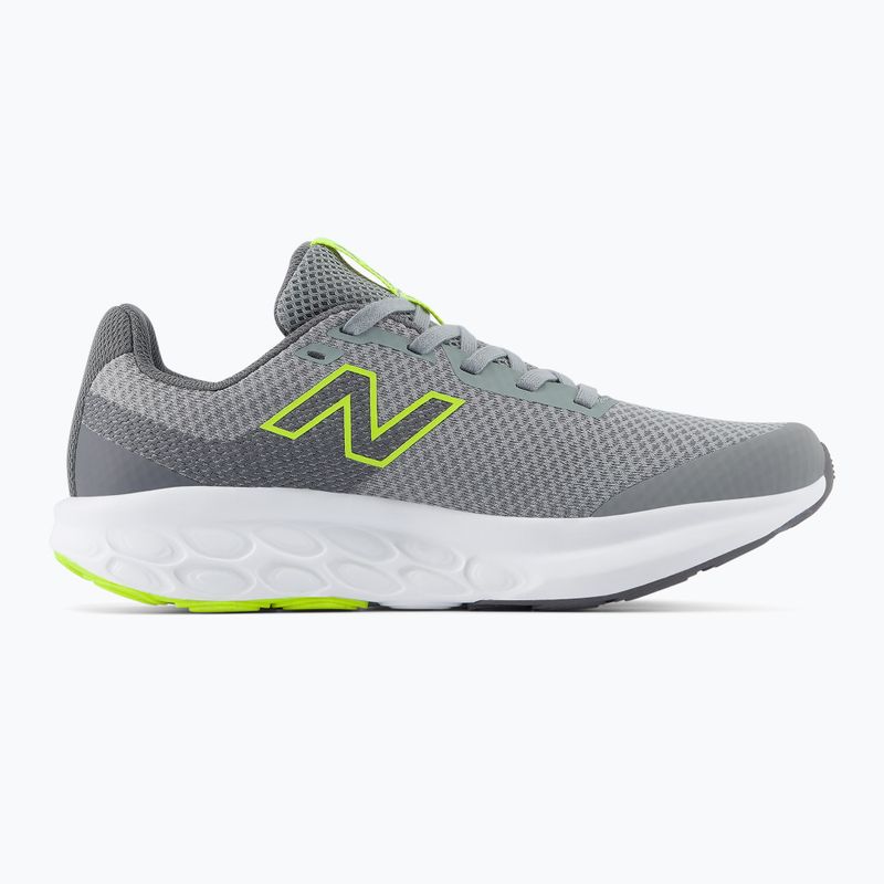 Detské bežecké topánky New Balance 520's Lace V9 grey matter/Ssate grey/alkaline green 3