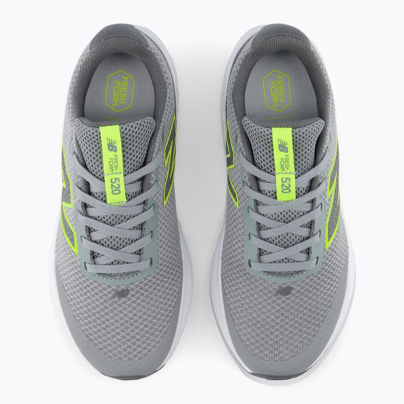 Detské bežecké topánky New Balance 520's Lace V9 grey matter/Ssate grey/alkaline green 7