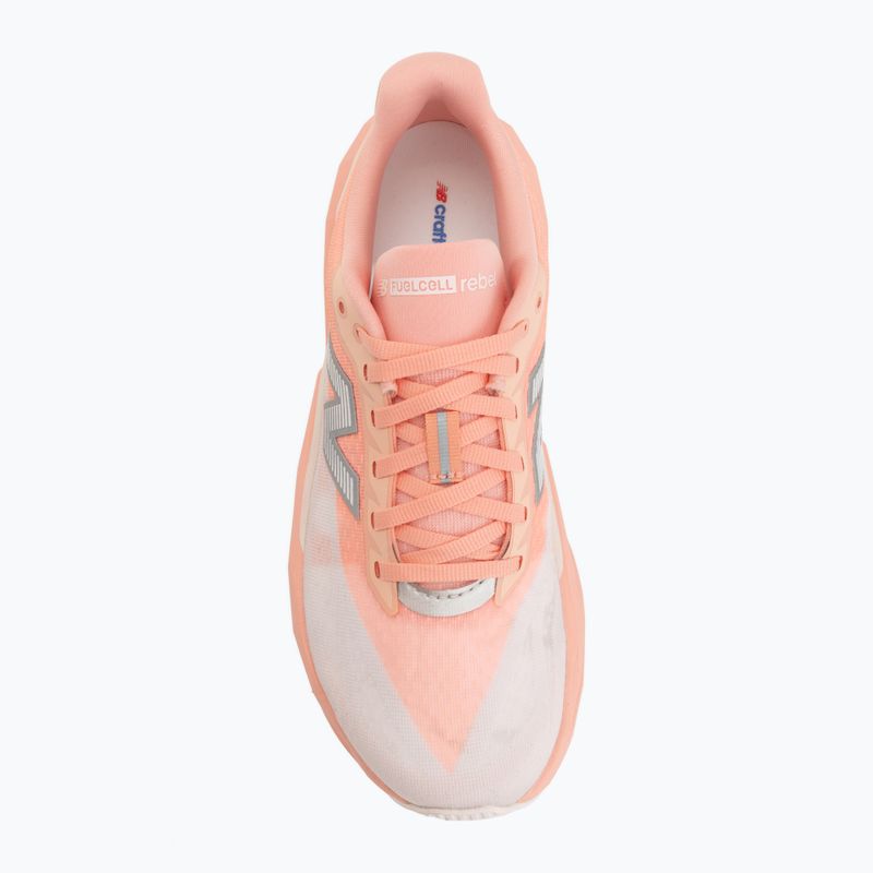 Dámske bežecké topánky New Balance FuelCell Rebel V5 pink lemonade/pink salt 5
