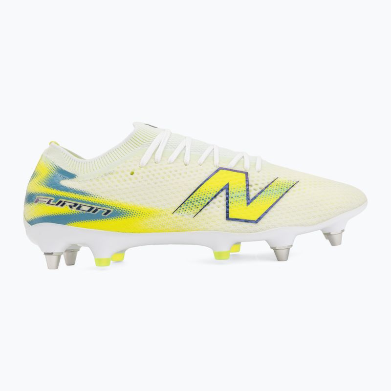 Kopačky New Balance Furon Pro V9 SG white/alkaline green 2