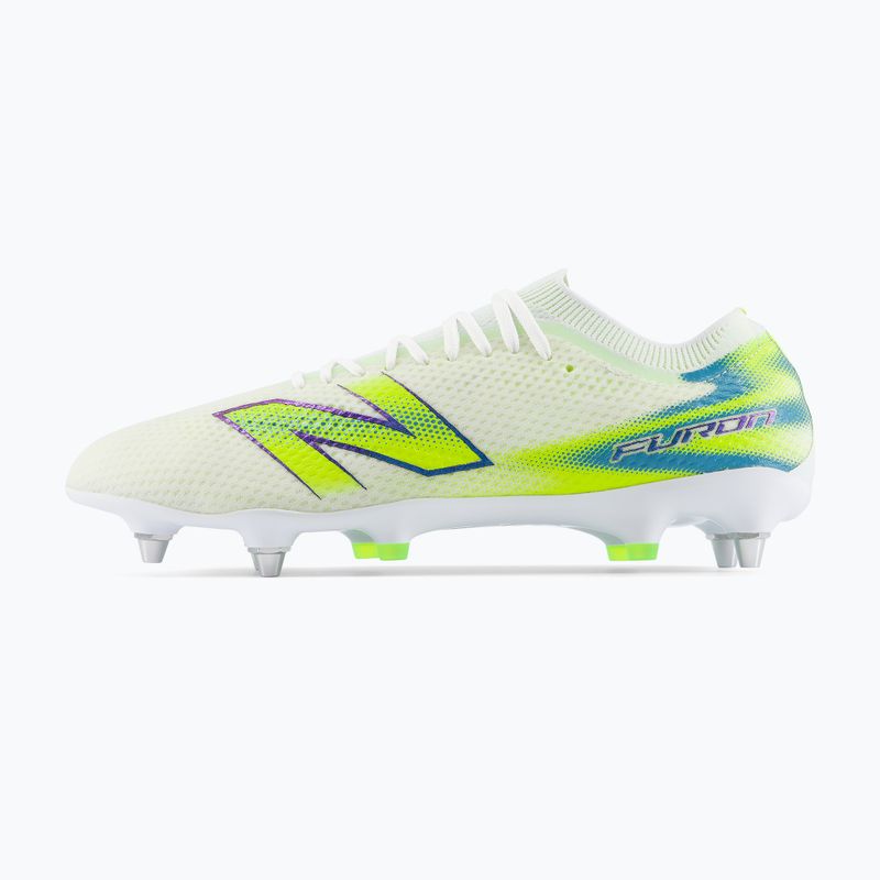 Kopačky New Balance Furon Pro V9 SG white/alkaline green 3