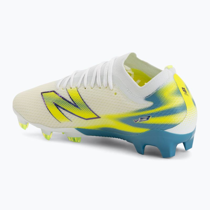 Kopačky New Balance Furon Team V9 FG white/alkaline green 3