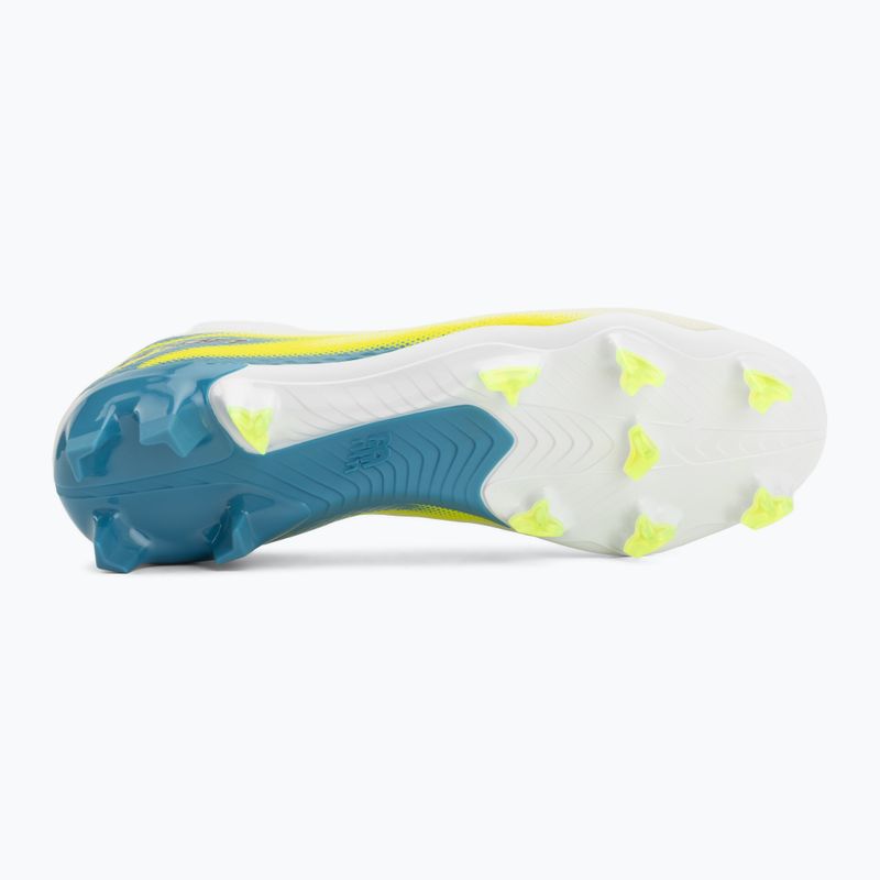 Kopačky New Balance Furon Team V9 FG white/alkaline green 4