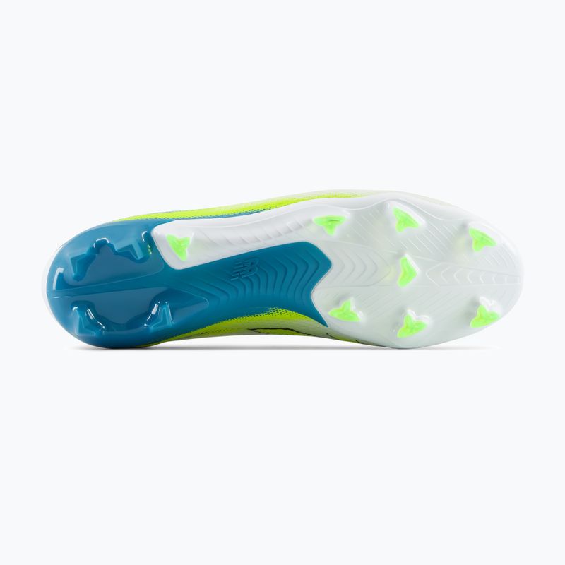 Kopačky New Balance Furon Team V9 FG white/alkaline green 3